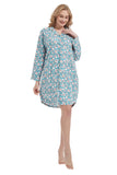 Load image into Gallery viewer, Blue Floral Women&#39;s Nightdress