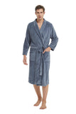 Load image into Gallery viewer, Gray Men&#39;s Bathrobe