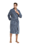 Load image into Gallery viewer, Gray Men&#39;s Bathrobe