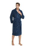 Load image into Gallery viewer, Blue Men&#39;s Bathrobe