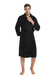 Load image into Gallery viewer, Black Men&#39;s Bathrobe